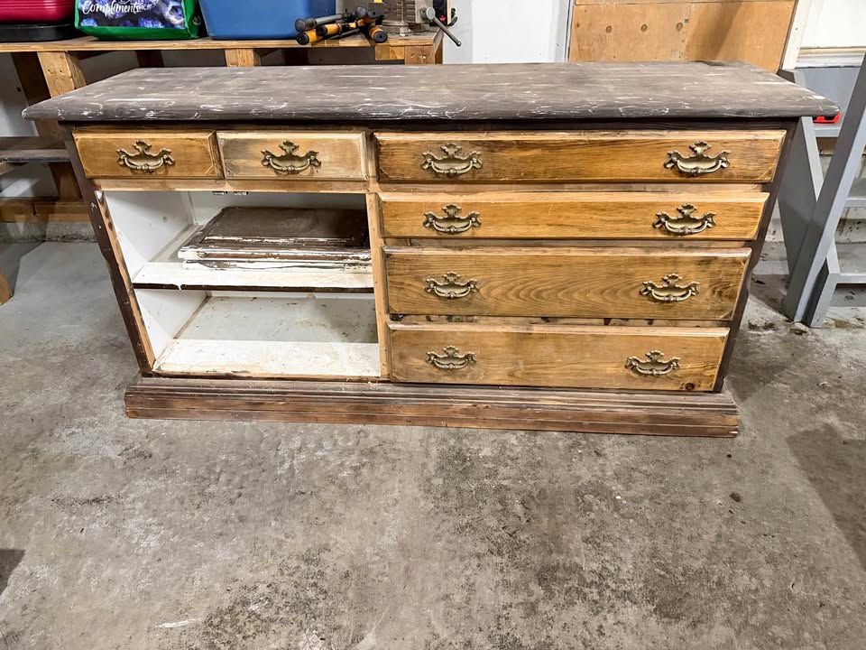 Project dresser before refinishing
