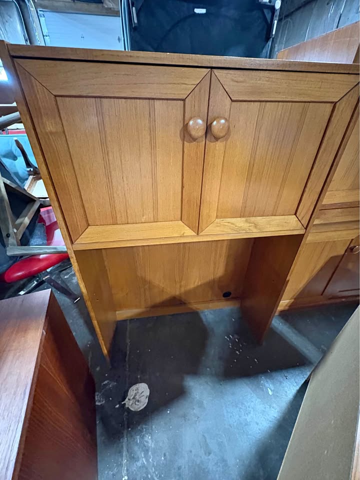 Vintage teak hutch